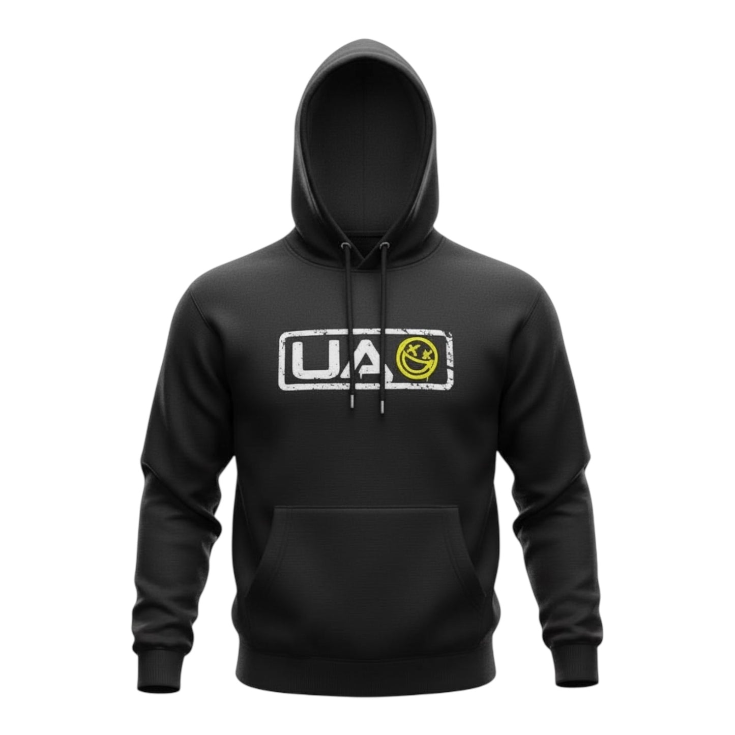 UAO URBAN SMILEY HOODY (BLACK)